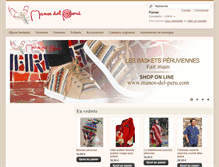 Tablet Screenshot of manos-del-peru.com